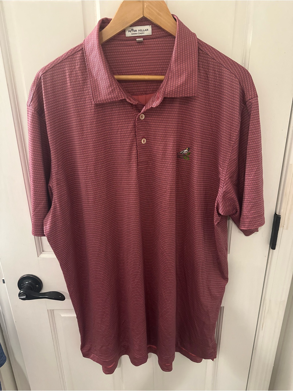 Peter Millar Men's Mauve Micro-Pattern Polo